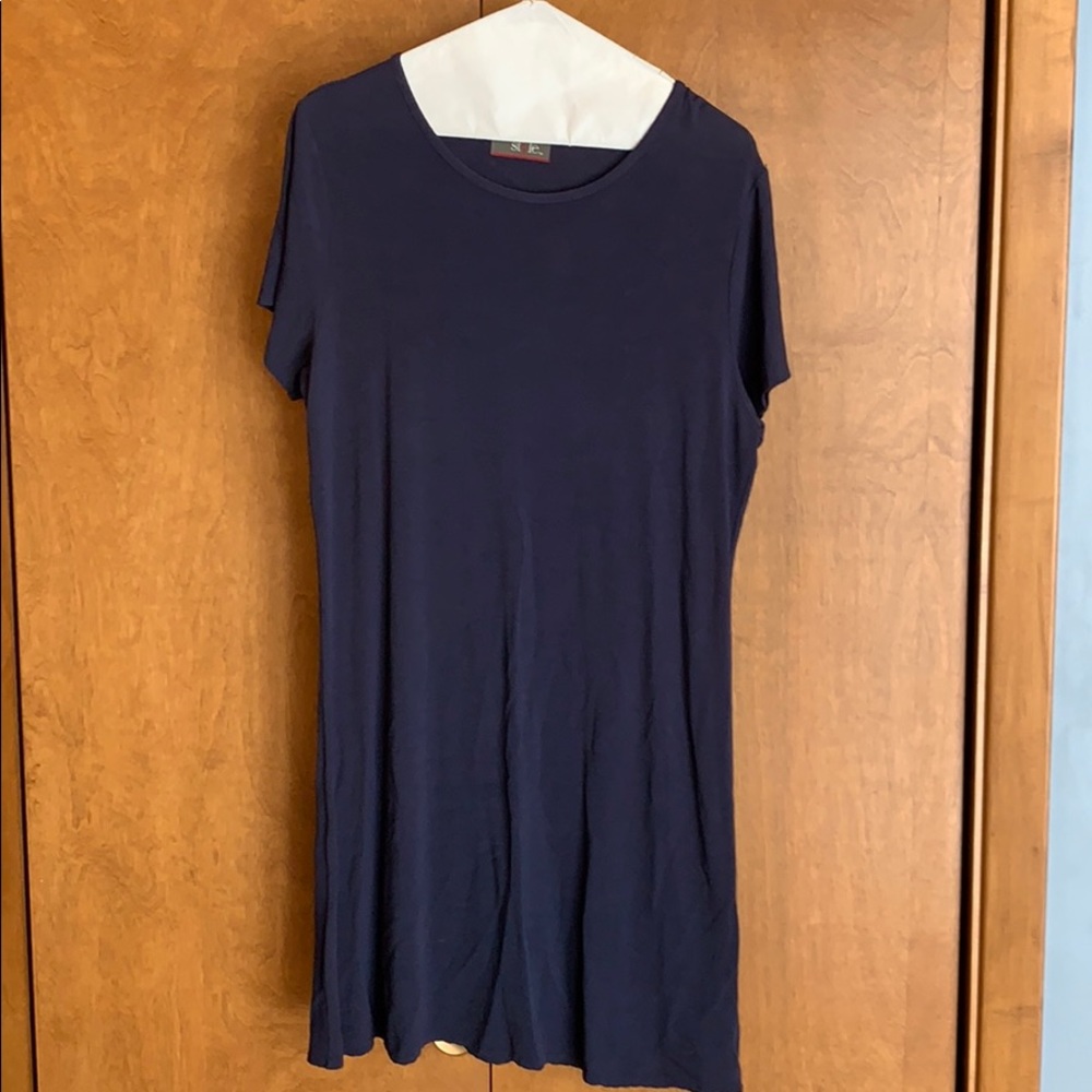 GUC Women’s navy blue stretchy dress -size L